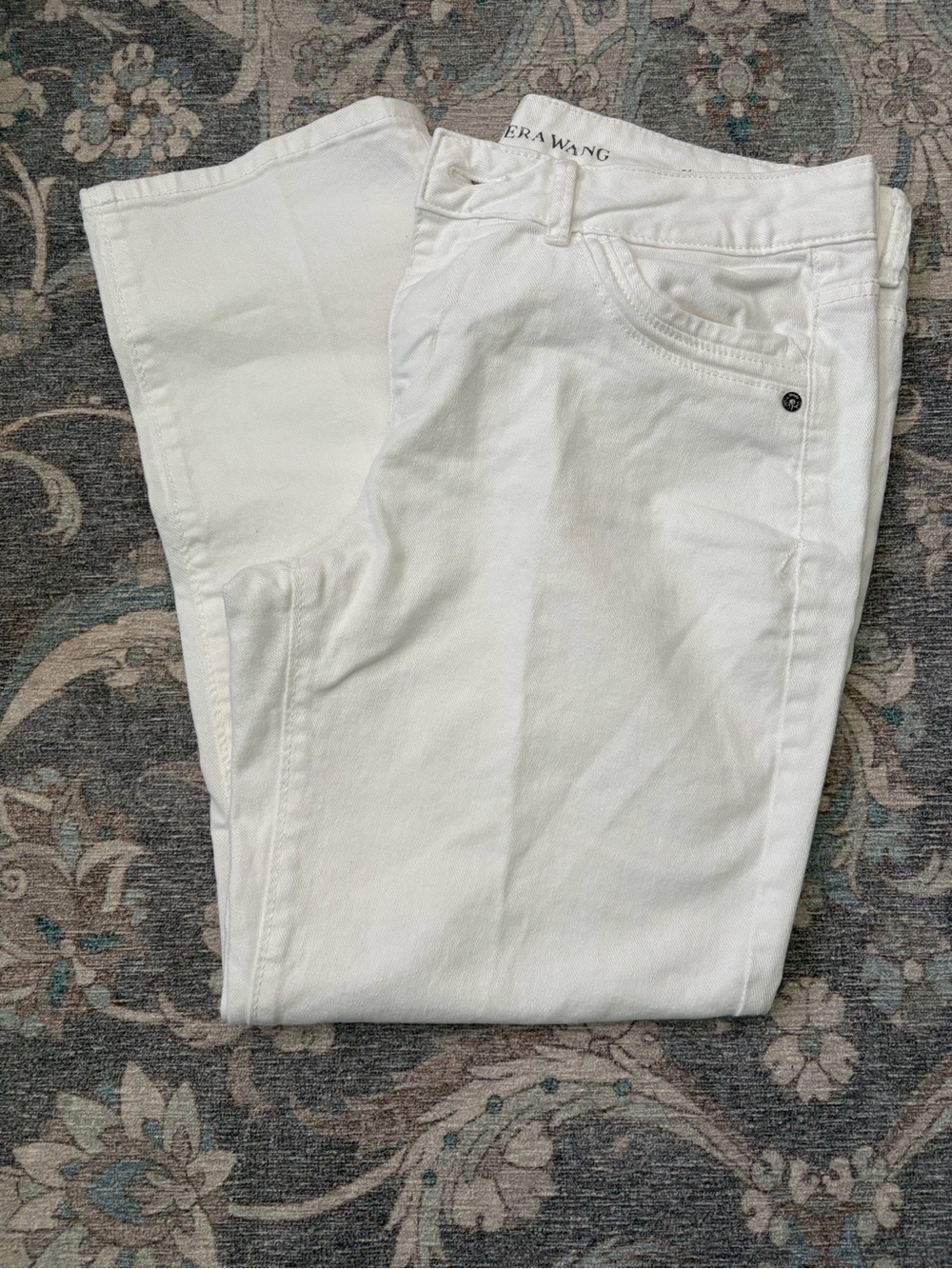 Simply Vera Vera Wang White Straight Jeans